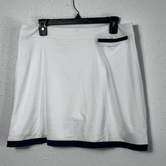 Peter Millar Women's Performance Laura Wrap Golf Skort NWT White/Navy Size XL - Picture 7 of 13